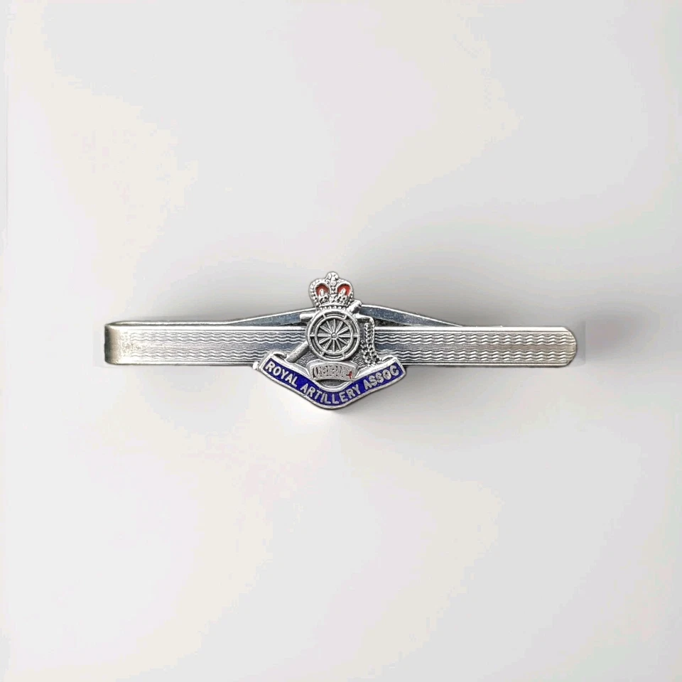 Enamel Royal Artillery Assoc British Military Symbol Tie Bar Clip - Enamelled - Image 2 of 4