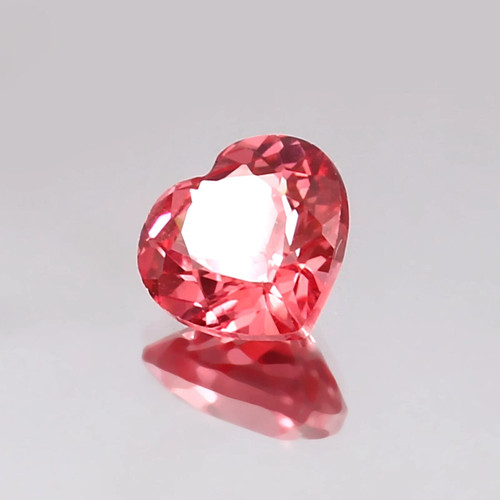 Flawless 18.65 Ct Natural Ceylon Padparadscha Sapphire Heart Cut LooseGemstone - Picture 3 of 6