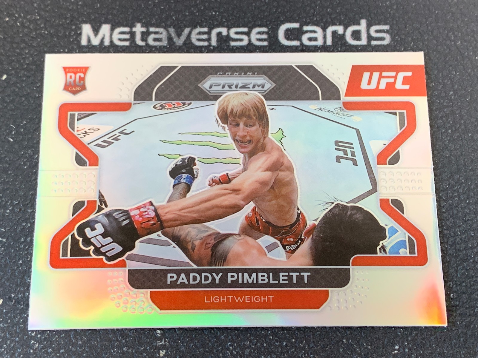 2022 Prizm UFC Paddy Pimblett RC Rookie Horizontal Silver