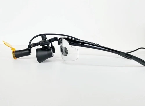 3.5X -420 Black Frame  Dental Surgical Loupes  With Led Light