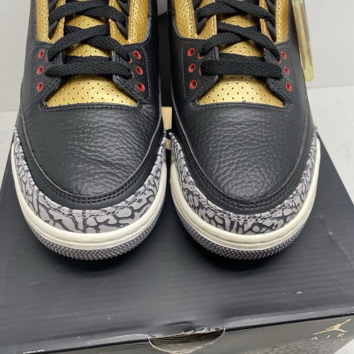 Größe 11 - Jordan 3 Retro Mid Black Gold W - Bild 6 von 13