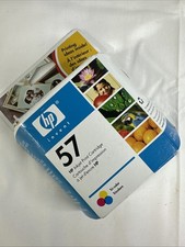 HP 57 Tri-color Print Ink Genuine Sealed New Photosmart 100 130 7150 7350 7550-W