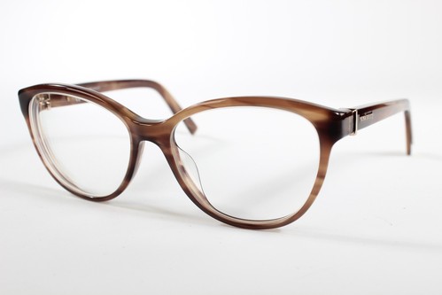 Nina Ricci Brille VNR 023 Damen Braun Vollrand Kunststoffbrille Brillengestell 52mm
