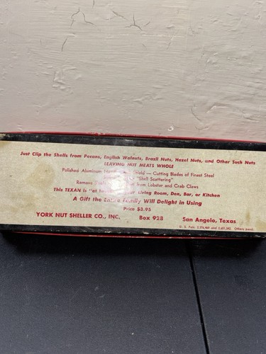 Vtg York Nut Sheller The Texan Model Nutcracker W/Box San Angelo, TX - Picture 8 of 8