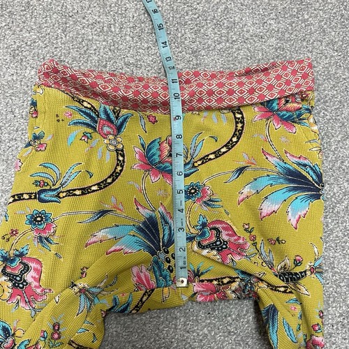 Sundance Pants Womens Medium Floral Waffle Knit Joggers Loungewear Thermal - Picture 4 of 8