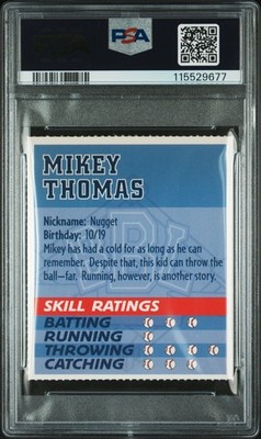 477 大リーグカード　マイケル.タッカー 1997 BACKYARD BB PERFORATED MIKEY THOMAS PSA 7 | eBay
