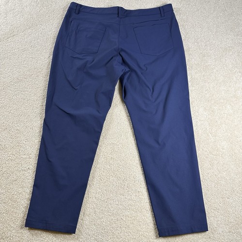 Fabletics Pants Mens 38x30 *39x27* Navy Blue Golf Performance Chino - Picture 2 of 9