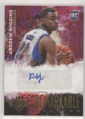 2014 Panini Court Kings Remarkable Rookie Signatures Andrew Wiggins #1 Auto RC