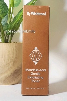 BY WISHTREND Mandelic Acid Gentle Exfoliating Toner NIB - 5.07 oz 150mL Exp 1/28