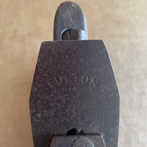 Vintage Fulton 10" Glättung Handhobel USA Massivholzgriff Werkzeug - Bild 3 von 18