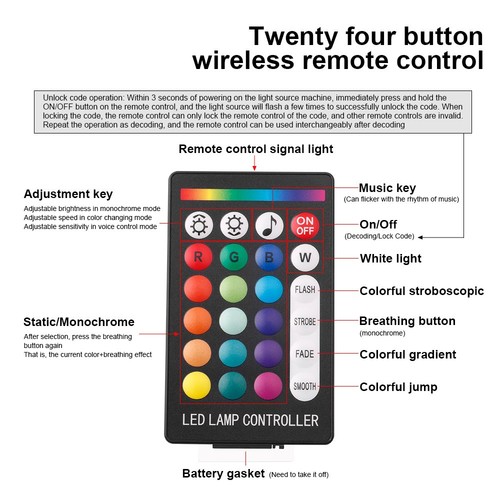 Luces de cielo estrellado RGB centelleantes de 16 W para luz ambiental de fibra óptica de techo estrella de coche - Imagen 5 de 13