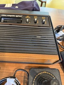 Vintage ATARI 2600 Game Console w/15 Games Joysticks Controllers Chords Etc