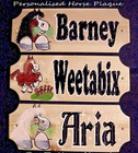 HORSE SIGN hand painted STABLE PLAQUE ✅ P E R S O N A L I S E D ✅ Wooden SIGNS✅