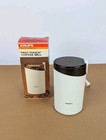 Vintage Krups Electric Coffee Mill Spice Grinder Type 203 Eggshell White VG+