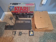Atari 2600 4-Switch Console Darth Vader Console CIB Complete in Box TESTED WORKS