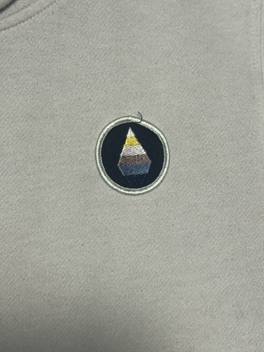Volcom Mens Hoodie Sweater Large Light Pink/White Pullover Embroidered Logo🔥 - Picture 2 of 10