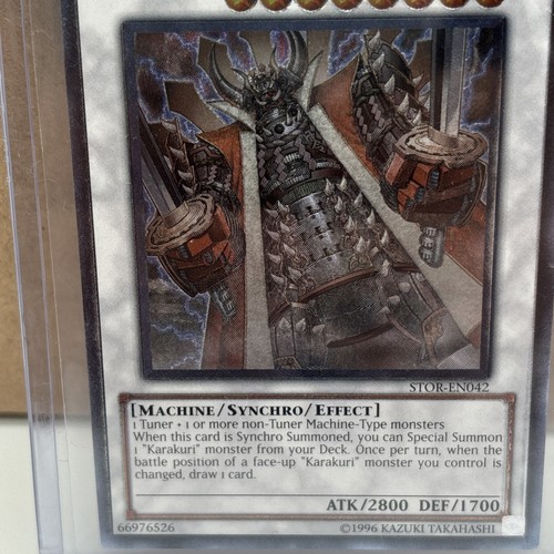 Yu-Gi-Oh! Karakuri Steel Shogun MDL 00X “Bureido” STOR-EN042 (Ultimate Rare) - Picture 3 of 5