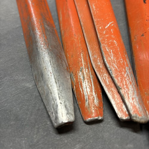 Lot Of 8 Camping Tent Stakes HEAVY DUTY US Military Genuine Orange - Picture 7 of 8