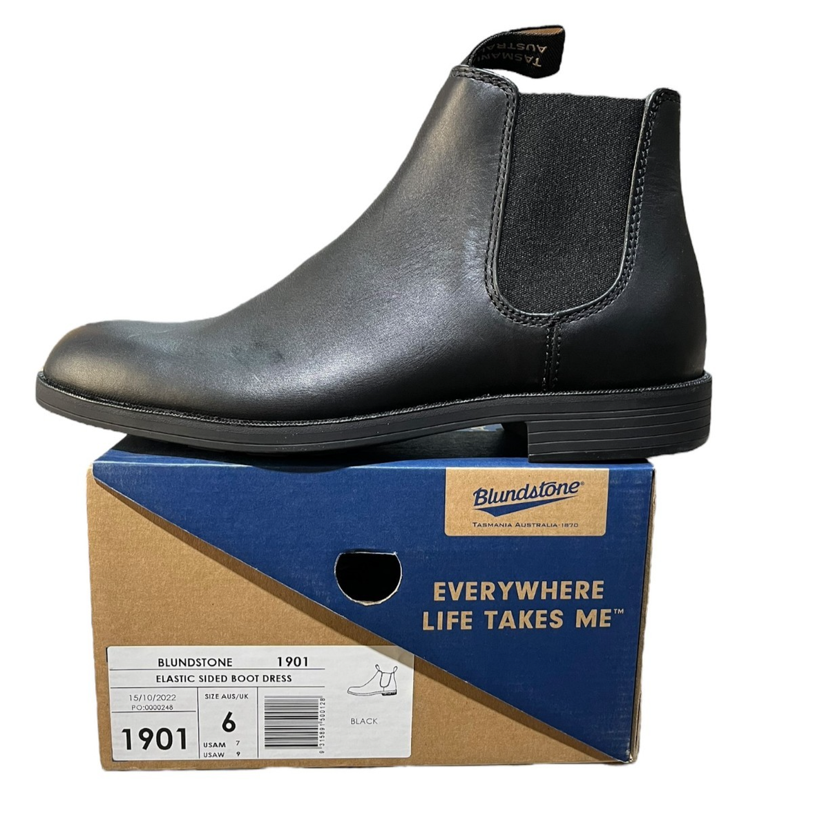 Blundstone BL1901 Dress Ankle Chelsea Boot Black AU 6 (US 