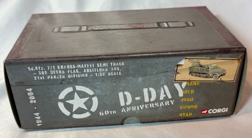 1:50 Corgi US60005 Sd.Kfz. 7/1 Frauss-Maffei Semi Track 21st Panzer Division NIB - Picture 3 of 8