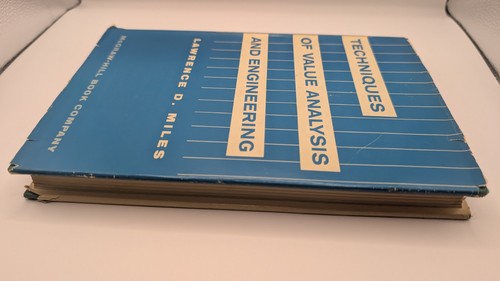 Techniken der Wertanalyse und Technik von Lawrence D. Miles 1961 Hardcover - Bild 3 von 3