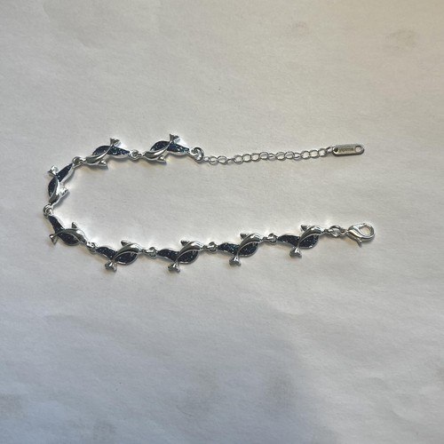 Delfin Armband, Damen Mode Delphin Bettelkette Armreif Party Ozean Schmuck G - Bild 5 von 7