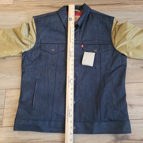 New Vintage Levis x San Francisco 49ers Satin Denim Jacket NFL Mens Large SF - Picture 19 of 22