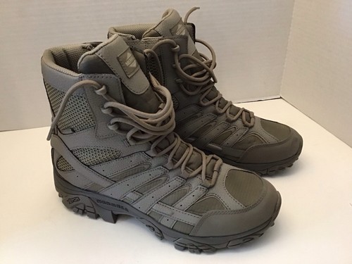 Merrell Men's Moab J15847 Tactical Zip Mid VP Waterproof Coyote Boot SZ 11