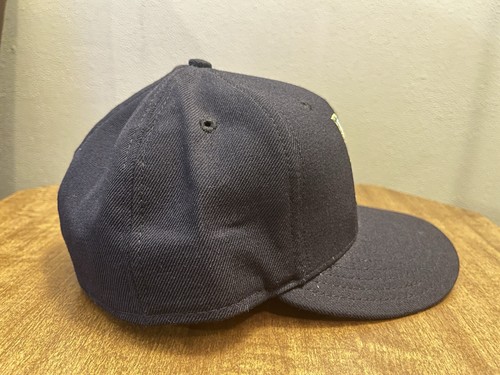 Cappello vintage New Era 59Fifty Milwaukee Brewers anni 80-90 made in USA blu taglia 7 1/4 - Foto 2 di 7