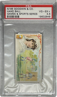 1889 N165 Goodwin & Co Games & Sports Series HAND BALL PSA 4.5 VG EX