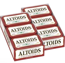 Altoids Classic Peppermint Breath Mints, 1.76-Ounce Tin (Pack of 12) - USA
