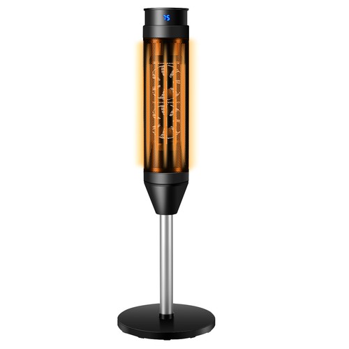 Topbuy 1500W Oscillating Ceramic Pedestal Heater Remote Control - Bild 1 von 9