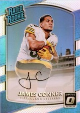 2017 Panini Donruss Optic Football Rated Rookies Autographs #172: James Conner