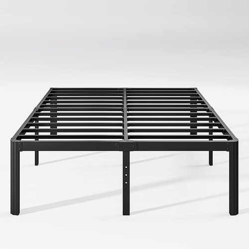 18In High Queen Bed Frame No Box Spring Needed, Heavy Duty Metal Platform Bed Fr