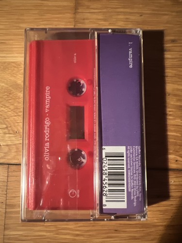 OLIVIA RODRIGO VAMPIRE CASSETTE SINGLE X2 NEW COLLECTIBLE SUPER TRACK - Picture 4 of 5