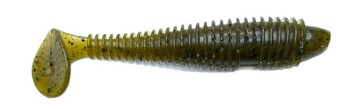 Señuelo de pesca para lubina de plástico suave estilo Keitech cebo de baño cola de remo estilo 3,3" 20 acanaladas - Imagen 21 de 30