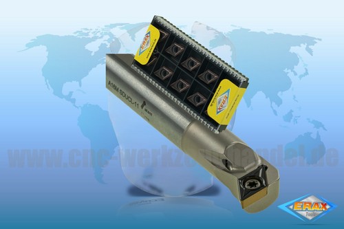Barra di alesatura 93° A25R SDUTR/L 11 con IK + 10x ERAX Tools DCMT 11T308HMP ER5165 - Foto 3 di 3
