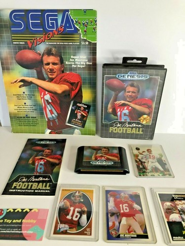 Joe Montana Football Vntage Sega Genesis Video Game Magazine San Francisco 49ERS - Picture 1 of 11
