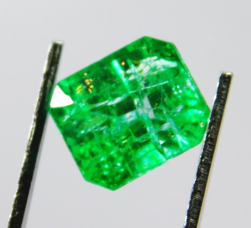 Natural 5.40 Ct Emerald Cut Colombian Green Emerald Loose Gemstone Certified - Picture 4 of 6