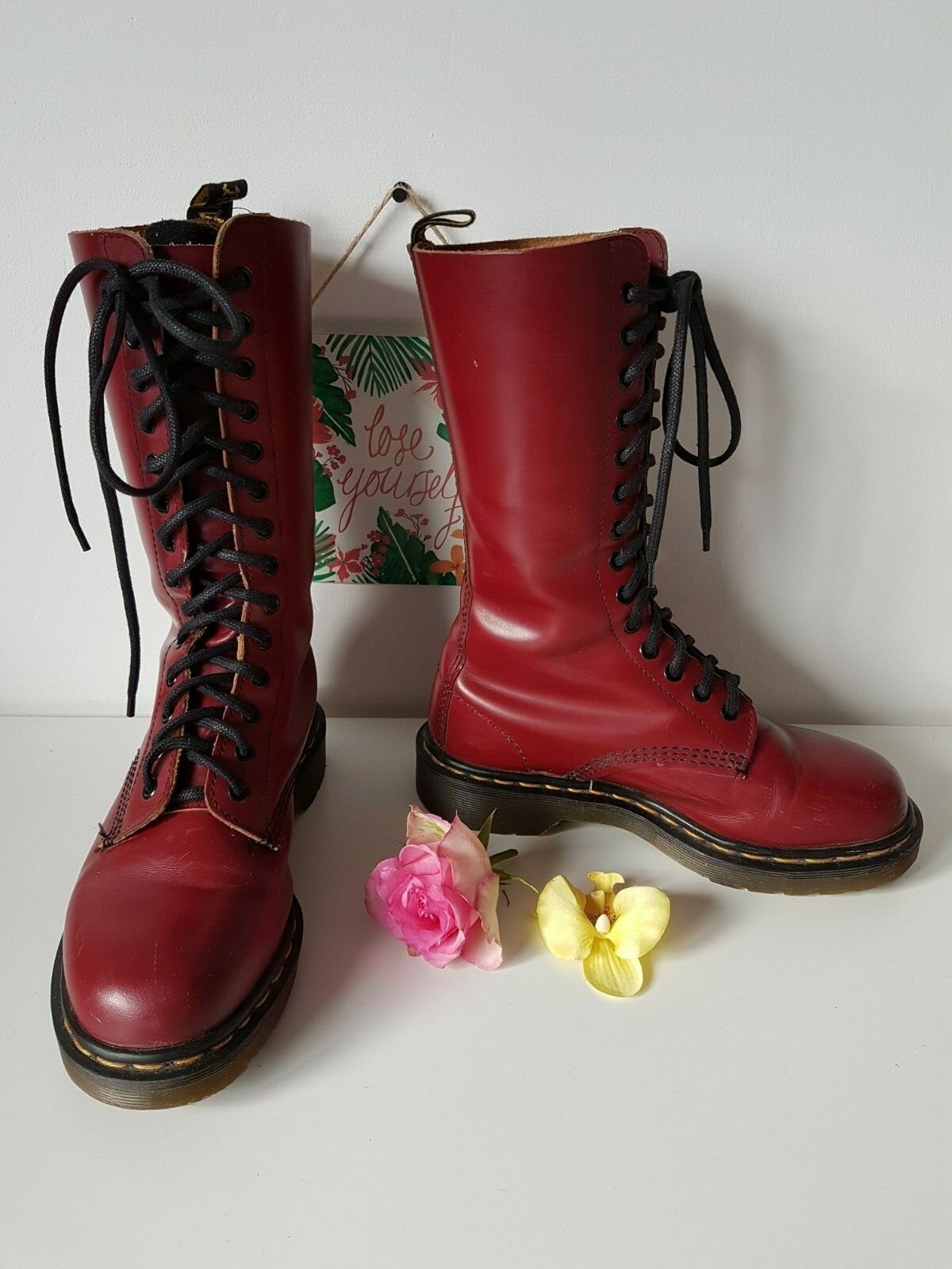 Rara Vintage Inglaterra Dr Martens 14 Ojo Rojo Cereza 1914 Mid botas Uk 5 e 38 US 7 Rara Vintage Inglaterra Dr Martens 14 Ojo Rojo Cereza 1914 1914 1914 Mid botas Uk 5 e 38 US 7 Entrega directa y rápida de fábrica