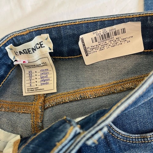 L'AGENCE Marguerite New High Rise Skinny Jeans in Neptune Size 24 - Picture 3 of 9