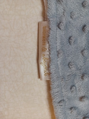 Blankets & Beyond Baby Lovey Teddy Bear Grey White Minky - Picture 3 of 4