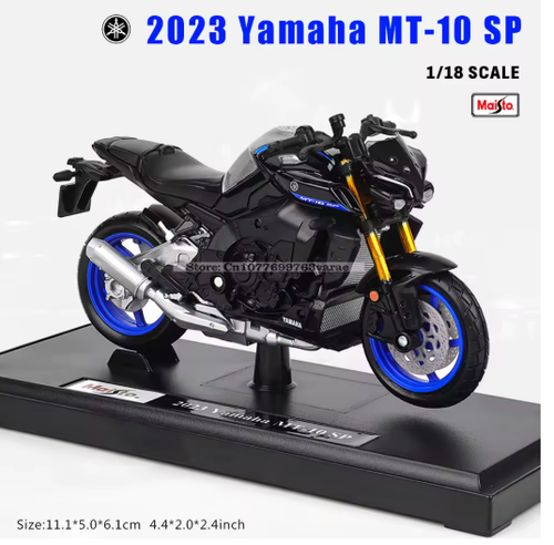 Maisto 1:18 2023 Yamaha MT-10 SP Diecast Motorcycle Model Toy Kids, Collectors - Picture 6 of 7