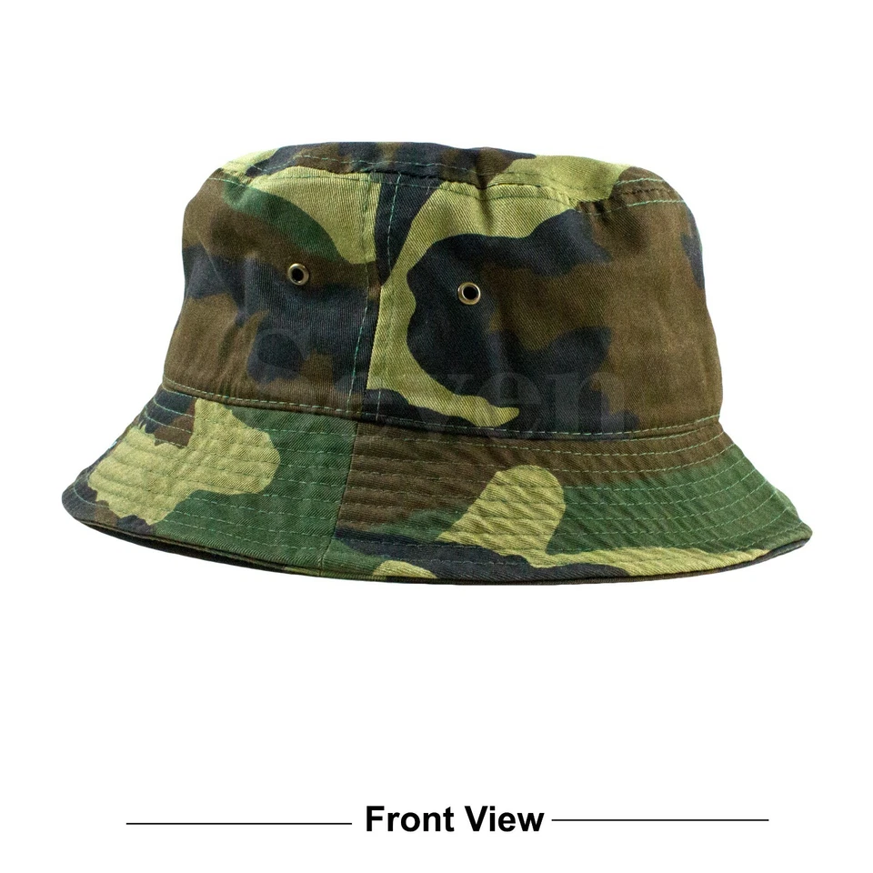 Cubo Pesca Boonie Algodón Sombrero Gorra Ala Visera Sol Safari Militar Campamento Viaje  Foto 4 de 4