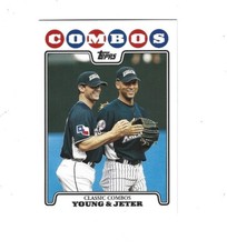 2008 Topps Update #UH127 Michael Young Derek Jeter  NEW YORK YANKEES