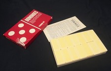 Vintage Puremco 30 Standard Size Marblelike White Dominoes