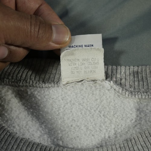 Vtg Guess Sweater Mens Extra Large Gray Sweatshirt Big Logo Spell Out USA Baggy - Picture 8 of 14