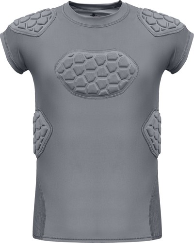 Exxact Sports Elite 6-Pad Erwachsene gepolstertes Fußball Kompressionsshirt - Bild 24 von 32