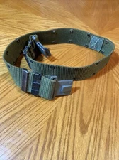 US Military Pistol Web Utility Gear Belt OD Green Medium med