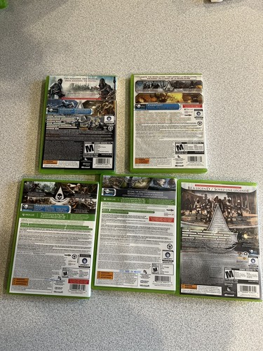 Xbox 360 Lot of 5 Assassins Creed Rogue Black Flag Brotherhood Revelations III - Picture 7 of 19